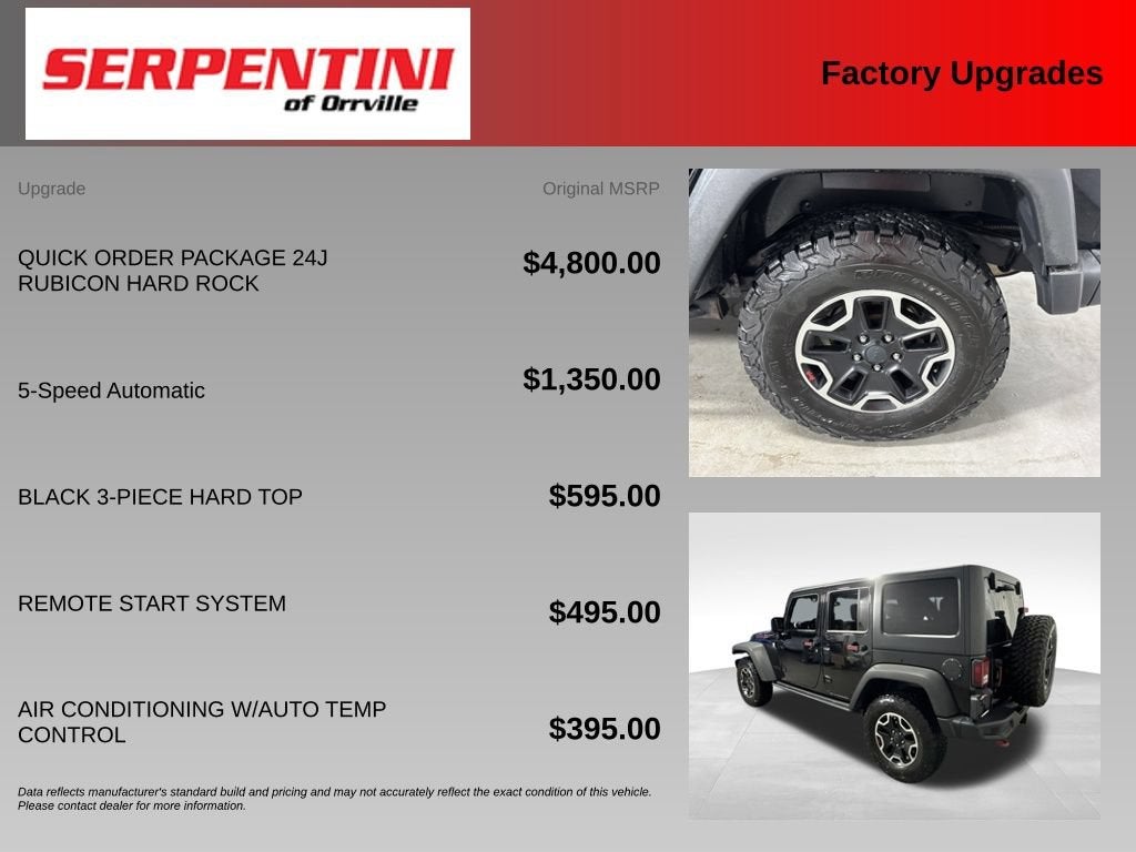 2016 Jeep Wrangler Unlimited Rubicon Hard Rock