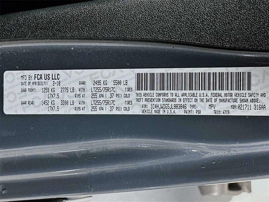 2018 Jeep Wrangler JK Unlimited Willys Wheeler W