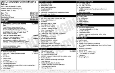 2021 Jeep Wrangler Unlimited Sport S 4x4