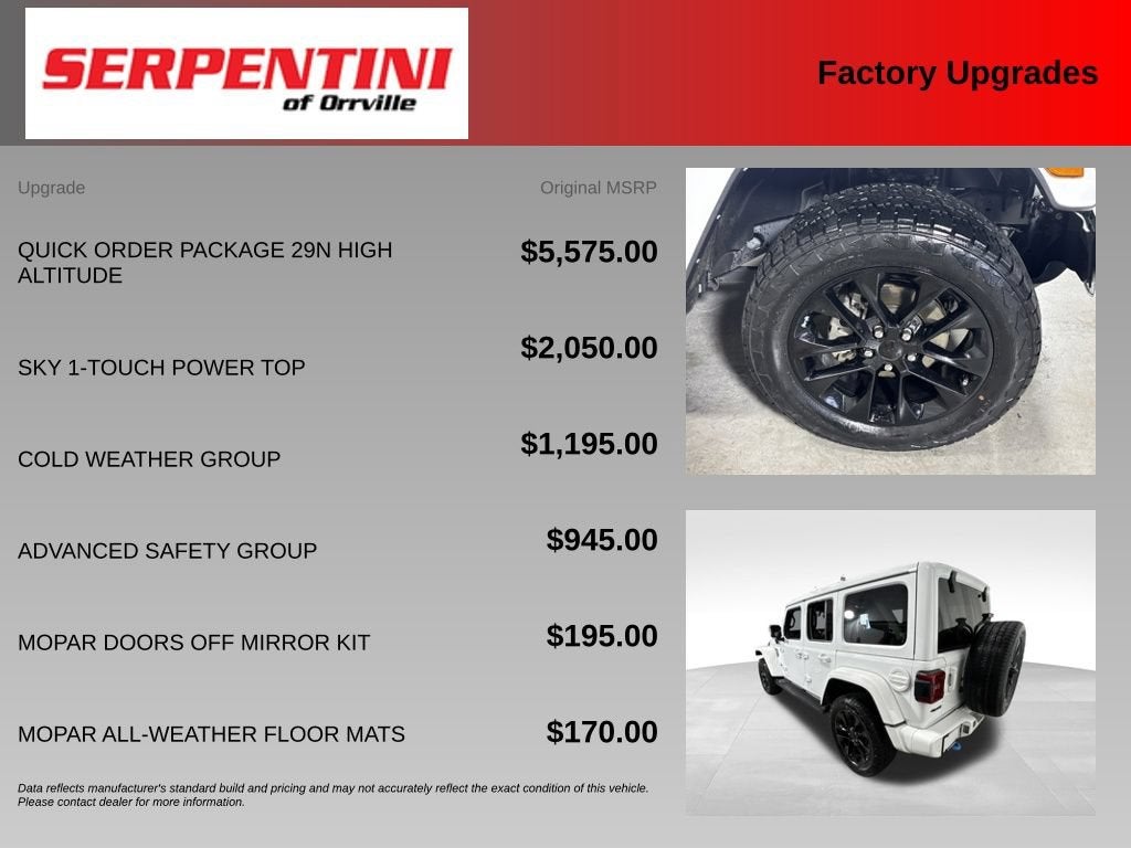 2022 Jeep Wrangler 4xe Unlimited High Altitude 4x4