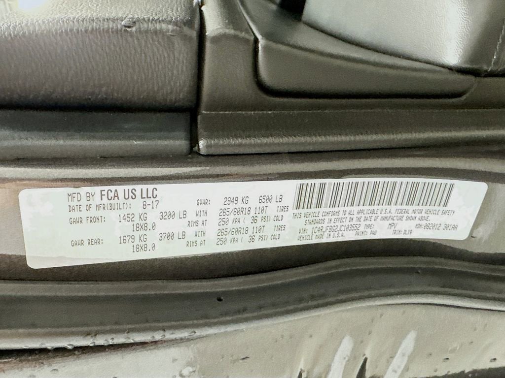 2018 Jeep Grand Cherokee Limited