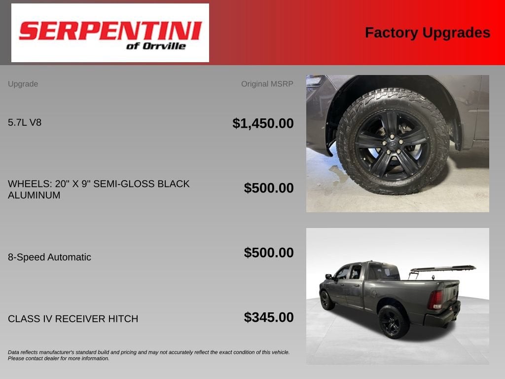 2018 RAM 1500 Sport Quad Cab 4x4 6'4" Box