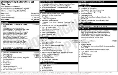 2021 RAM 1500 Big Horn Crew Cab 4x4 5'7" Box
