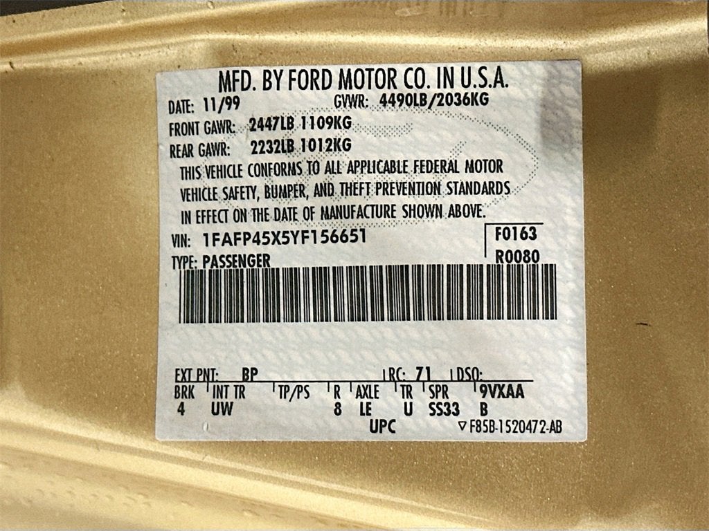 2000 Ford Mustang GT