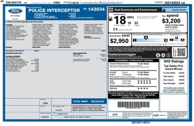 2013 Ford Sedan Police Interceptor Base