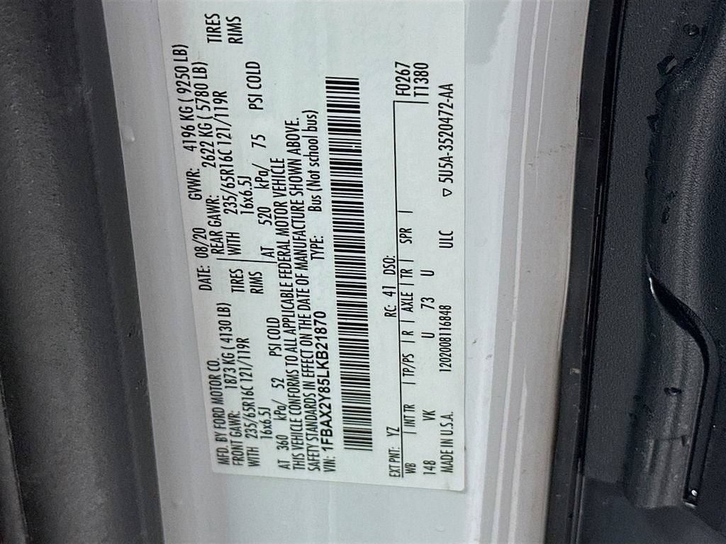 2020 Ford Transit Passenger Wagon XL