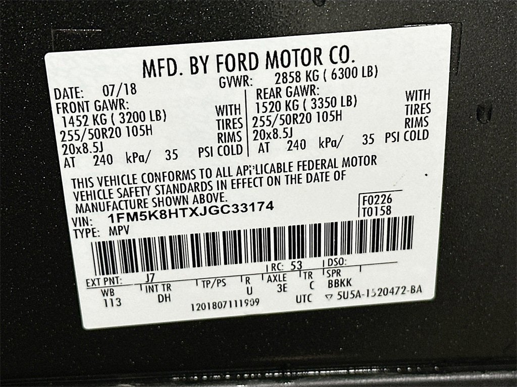 2018 Ford Explorer Platinum