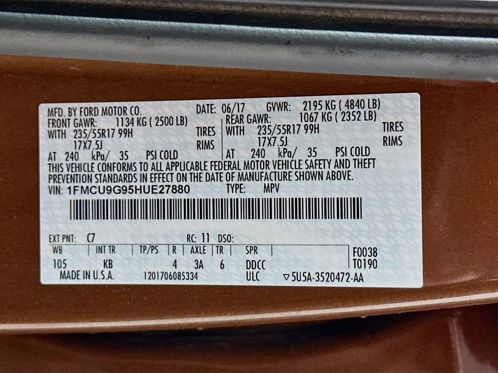 2017 Ford Escape SE