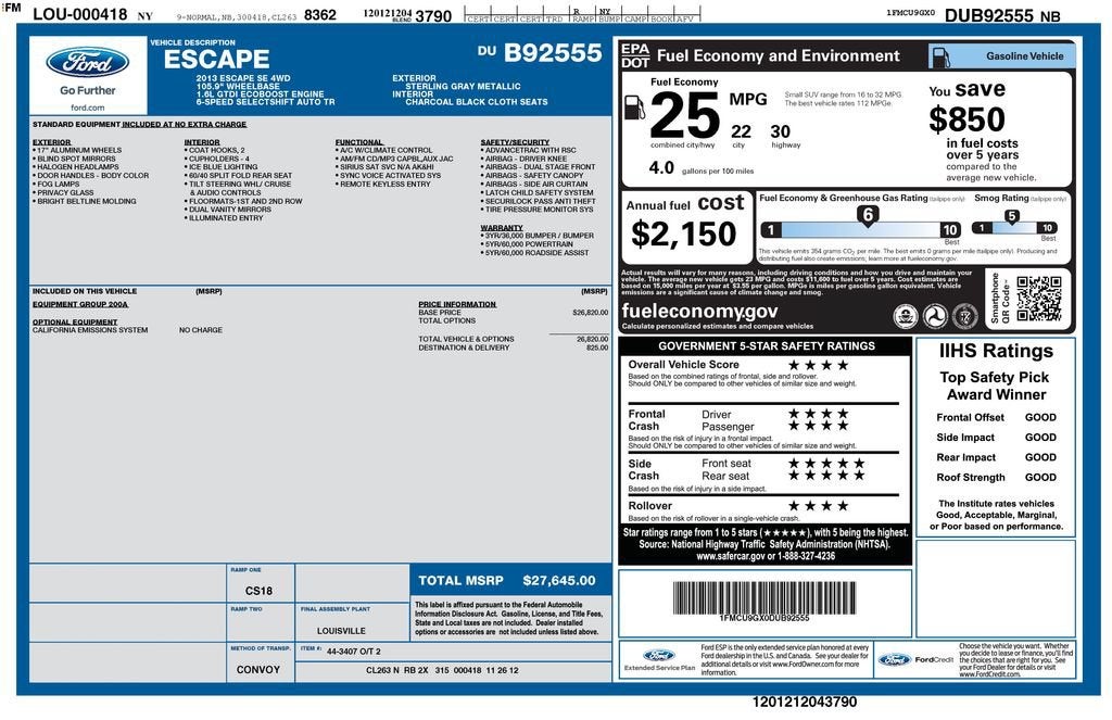 2013 Ford Escape SE