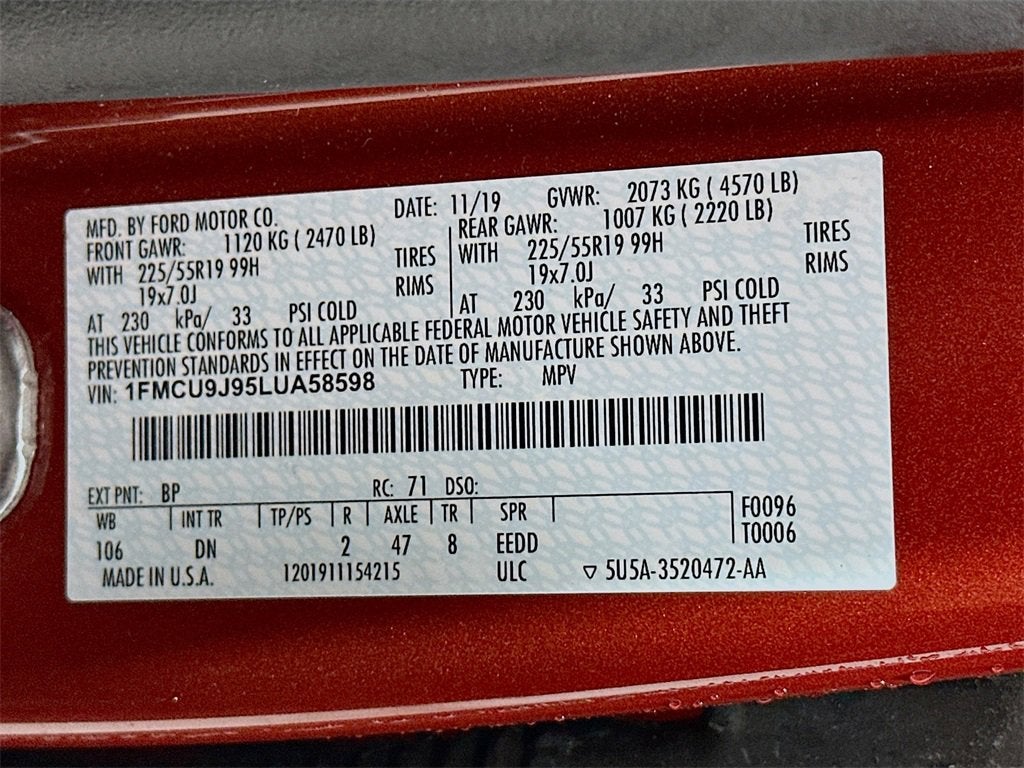 2020 Ford Escape Titanium