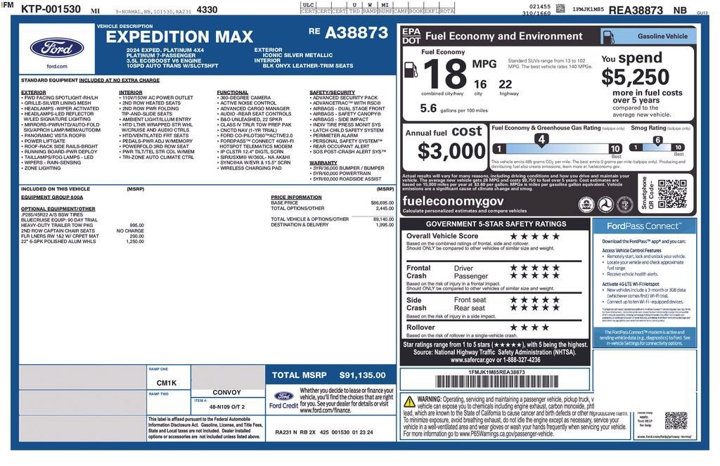 2024 Ford Expedition Platinum MAX