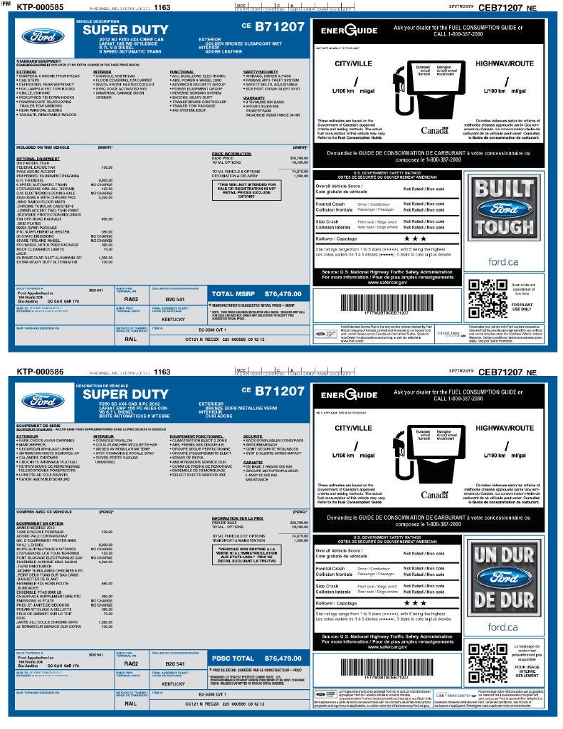 2012 Ford Super Duty F-250 SRW XL