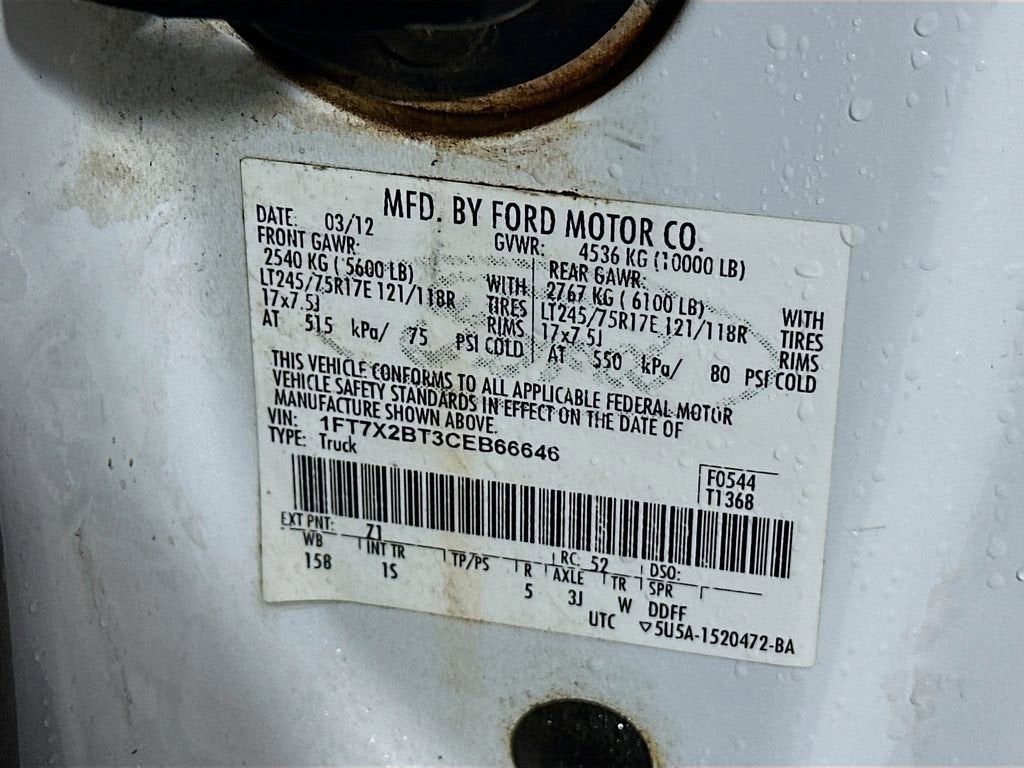 2012 Ford Super Duty F-250 SRW XL