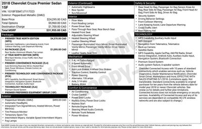 2018 Chevrolet Cruze Premier