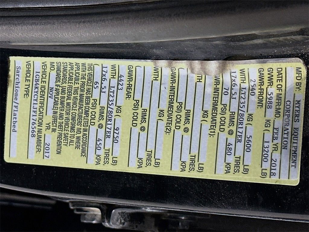 2018 Chevrolet Silverado 3500 HD Chassis Cab Work Truck