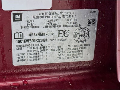 2016 Chevrolet Silverado 2500 HD LT