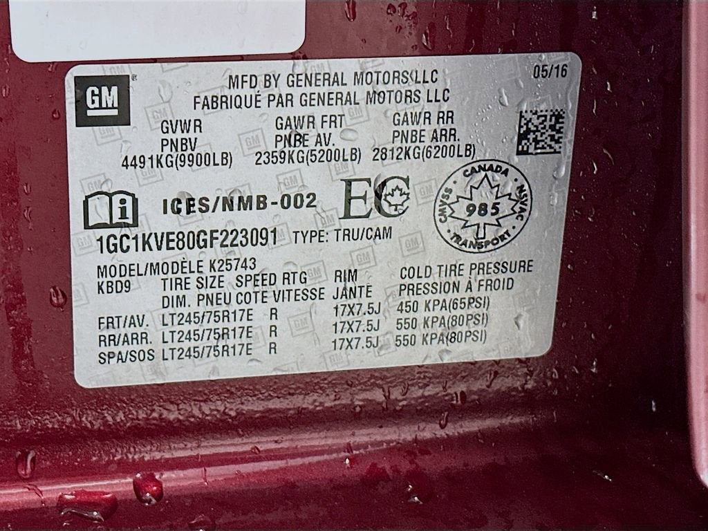 2016 Chevrolet Silverado 2500 HD LT