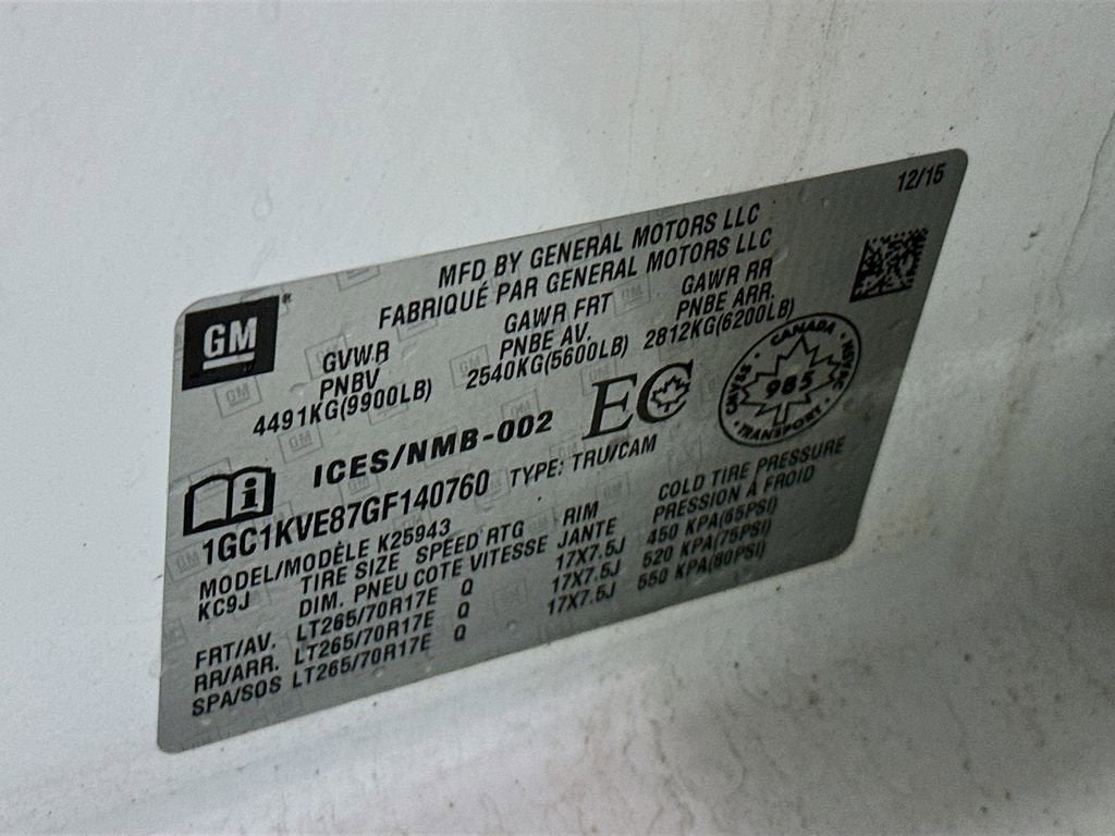 2016 Chevrolet Silverado 2500 HD LT