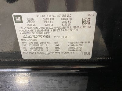 2016 Chevrolet Silverado 2500 HD LT
