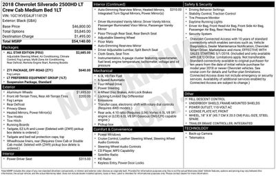 2018 Chevrolet Silverado 2500 HD LT