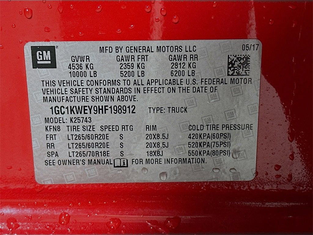 2017 Chevrolet Silverado 2500 HD LTZ