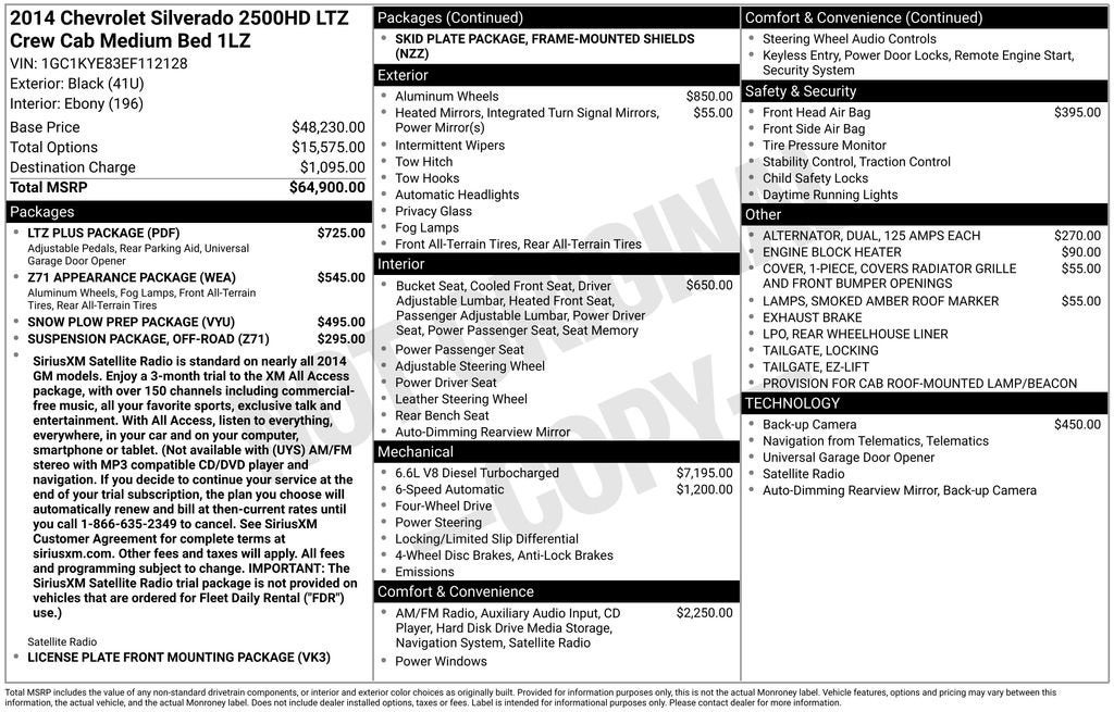 2014 Chevrolet Silverado 2500 HD LTZ