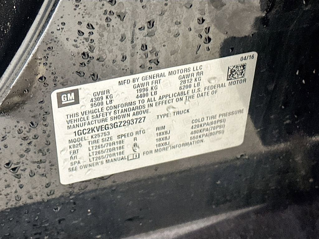 2016 Chevrolet Silverado 2500 HD LT