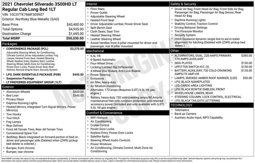 2021 Chevrolet Silverado 3500 HD LT