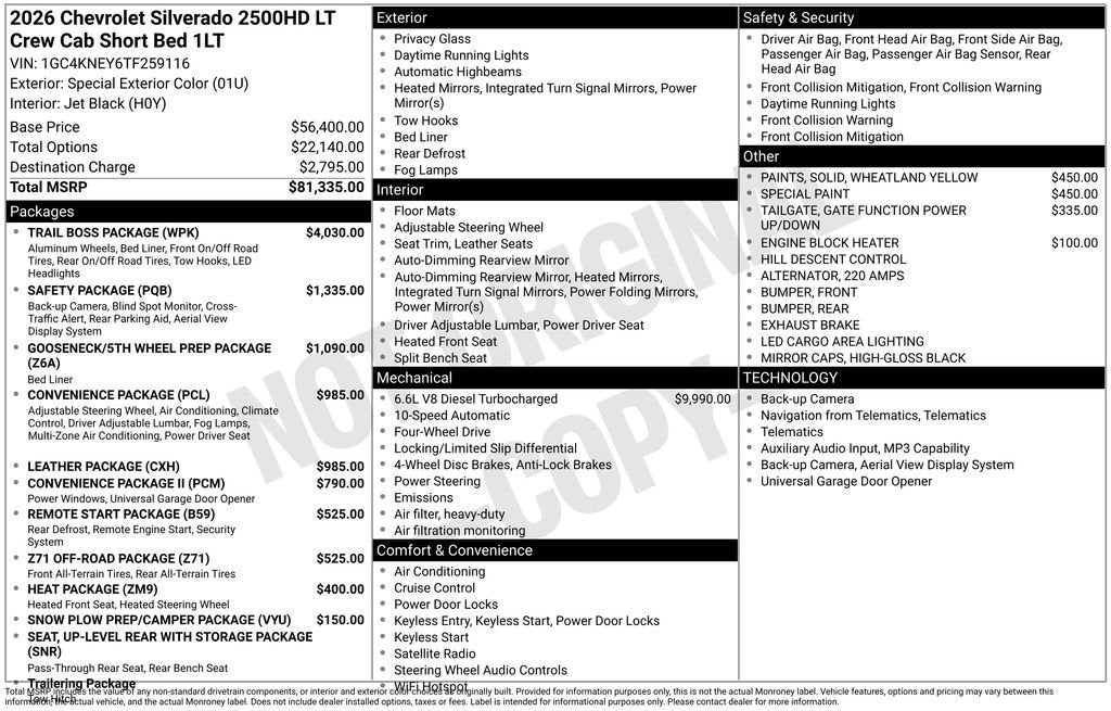 2026 Chevrolet Silverado 2500 HD LT