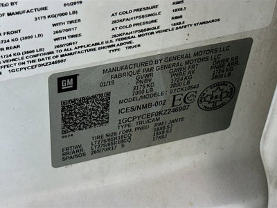 2019 Chevrolet Silverado 1500 Custom Trail Boss