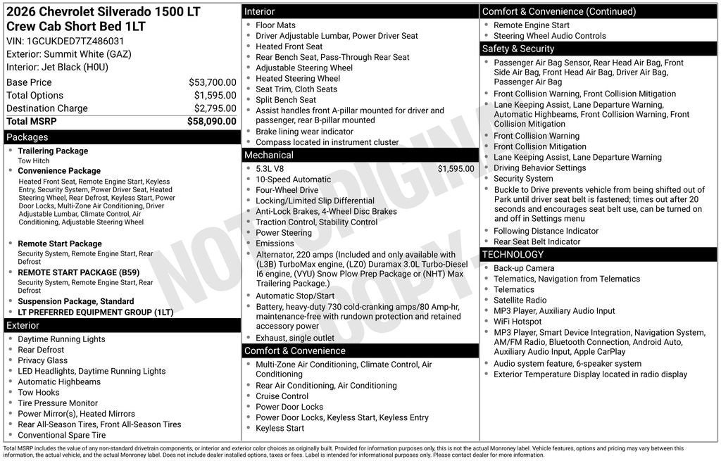 2026 Chevrolet Silverado 1500 LT