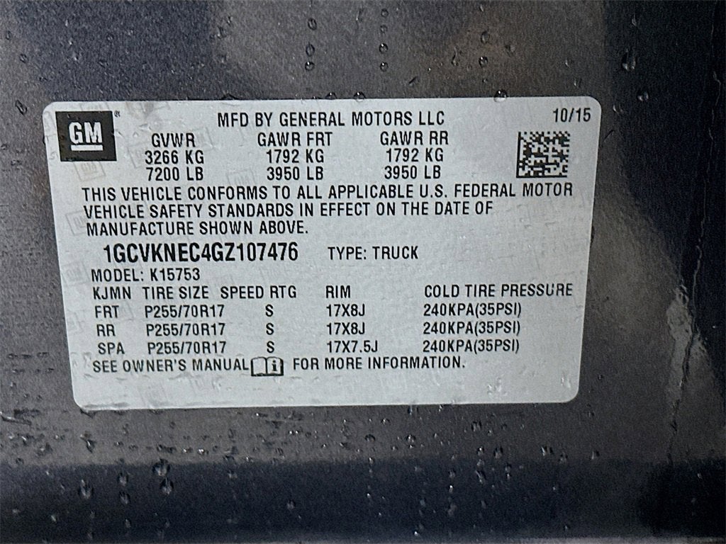 2016 Chevrolet Silverado 1500 Work Truck