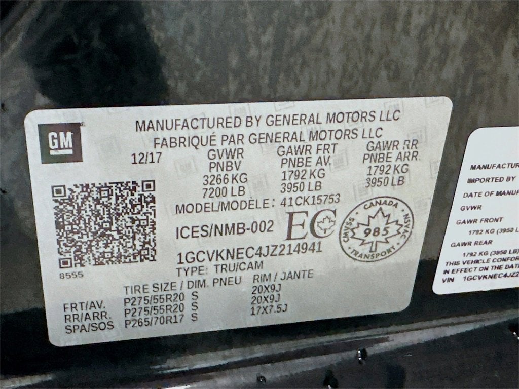 2018 Chevrolet Silverado 1500 Work Truck