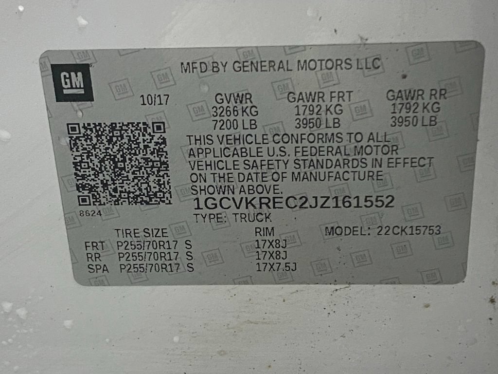 2018 Chevrolet Silverado 1500 LT
