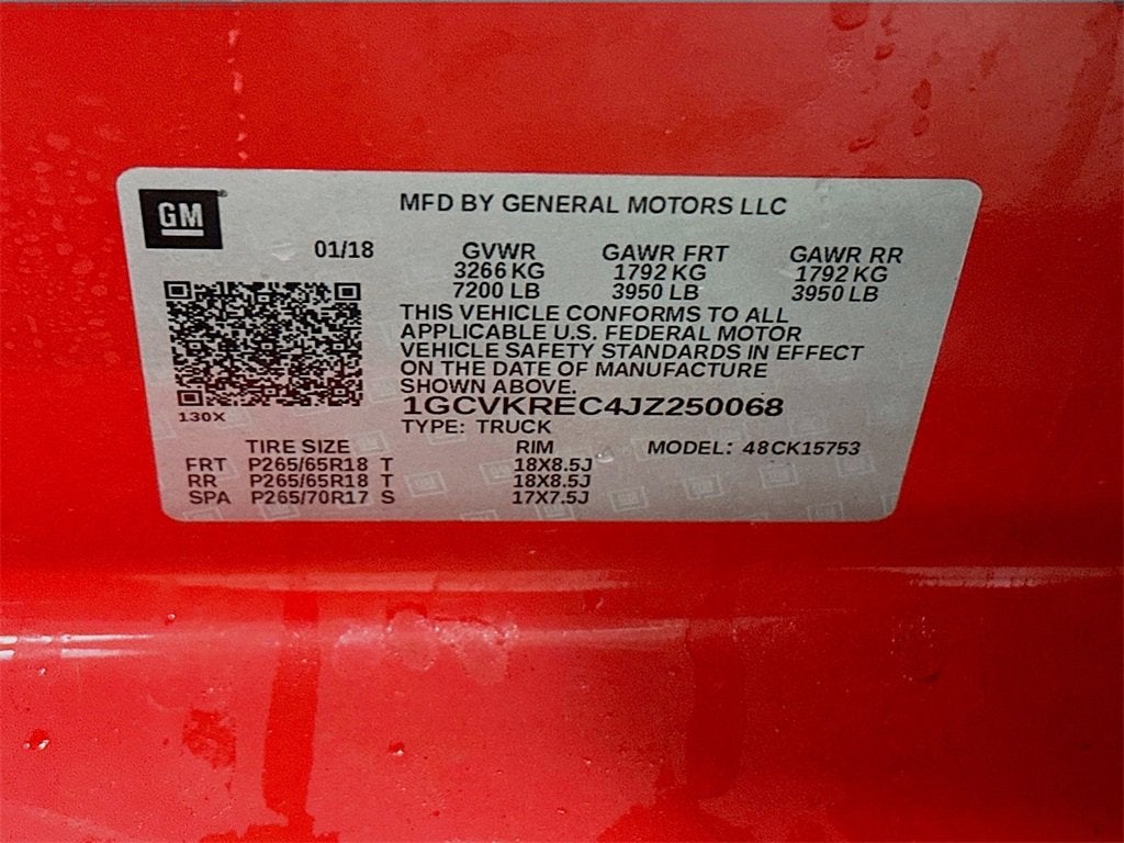 2018 Chevrolet Silverado 1500 LT