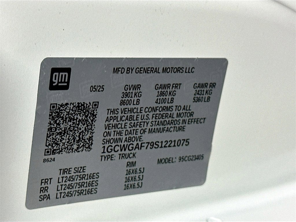 2025 Chevrolet Express Cargo 2500 WT