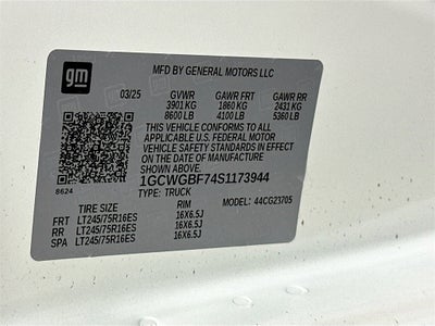 2025 Chevrolet Express Cargo 2500 WT