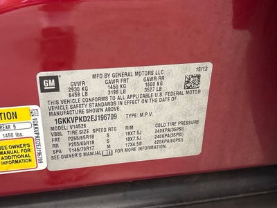 2014 GMC Acadia SLE