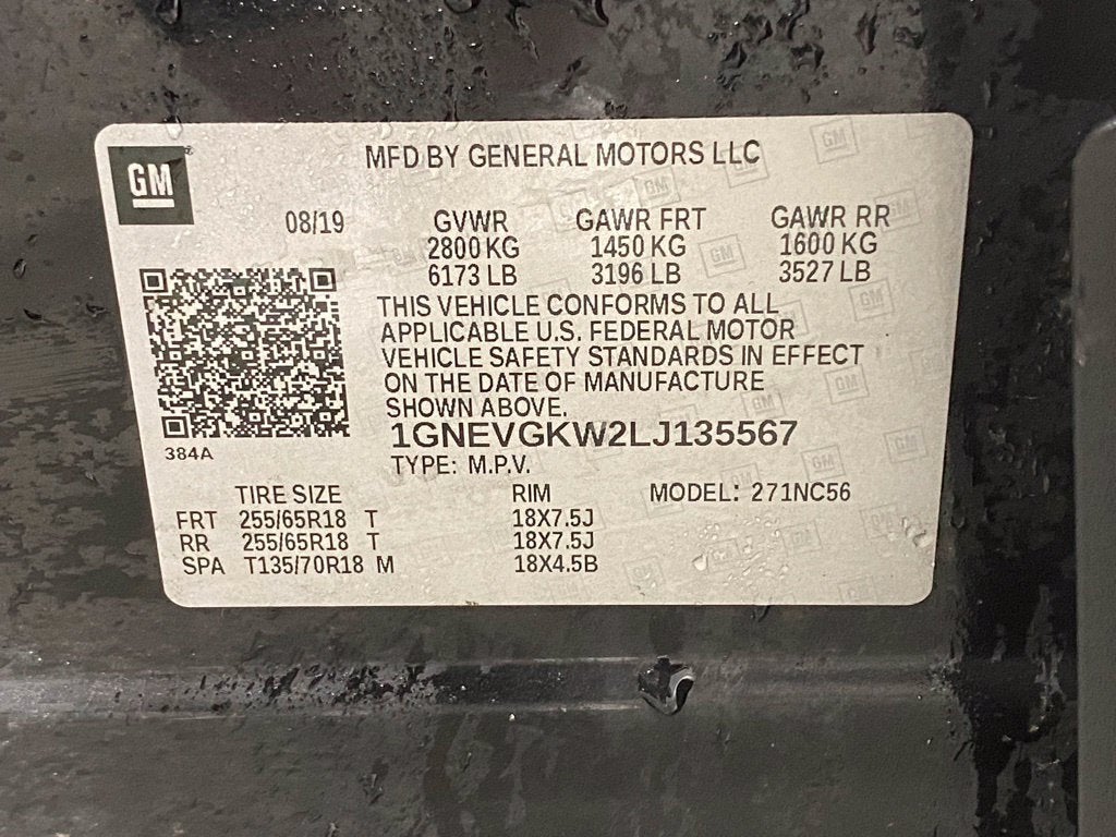 2020 Chevrolet Traverse LT Cloth