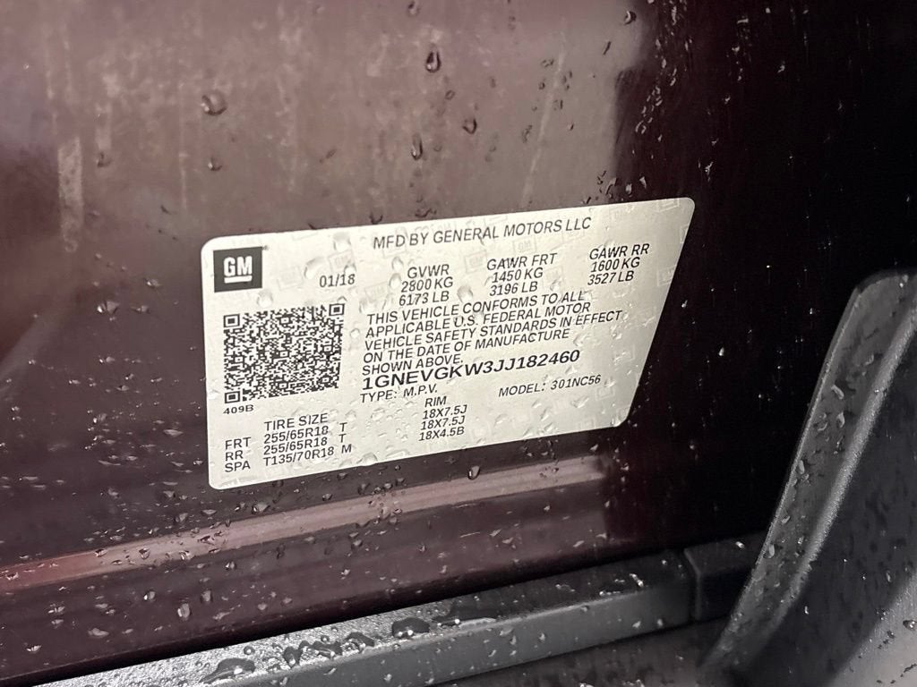 2018 Chevrolet Traverse LT Cloth