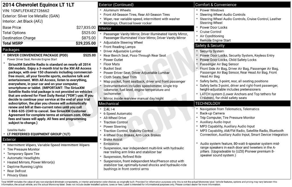 2014 Chevrolet Equinox LT