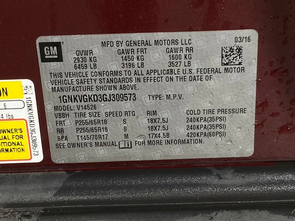 2016 Chevrolet Traverse LT