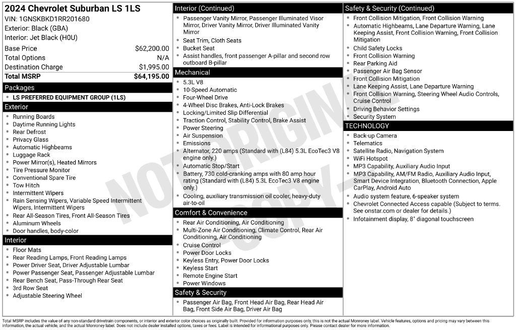 2024 Chevrolet Suburban LS