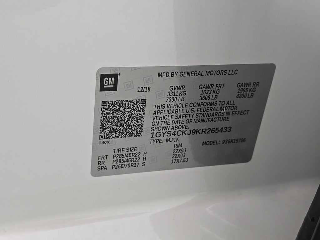 2019 Cadillac Escalade Premium Luxury