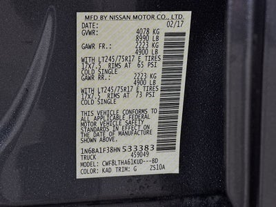 2017 Nissan Titan XD SV