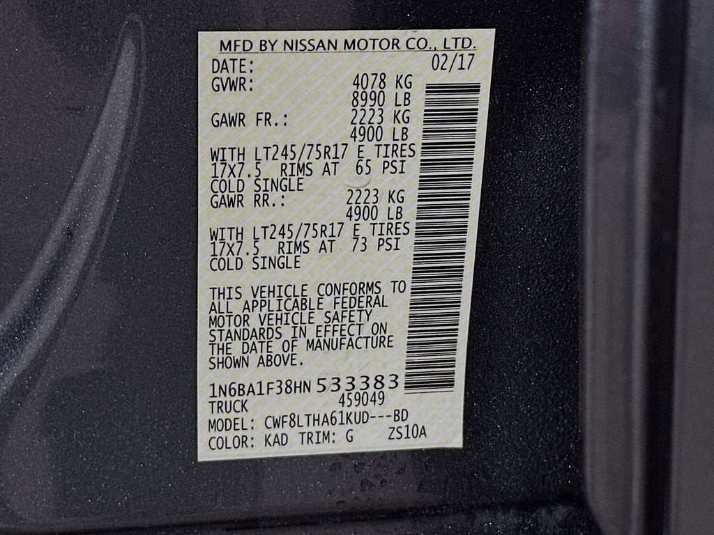 2017 Nissan Titan XD SV