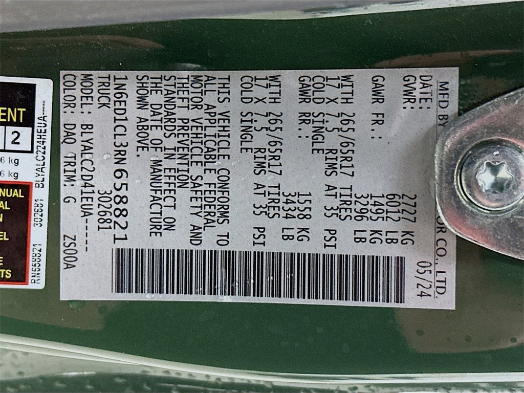 2024 Nissan Frontier SV