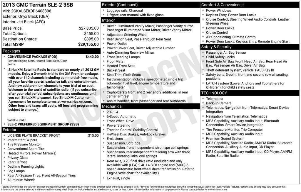 2013 GMC Terrain SLE
