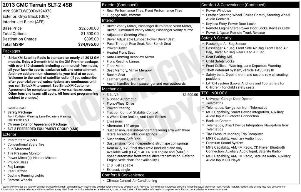2013 GMC Terrain SLT