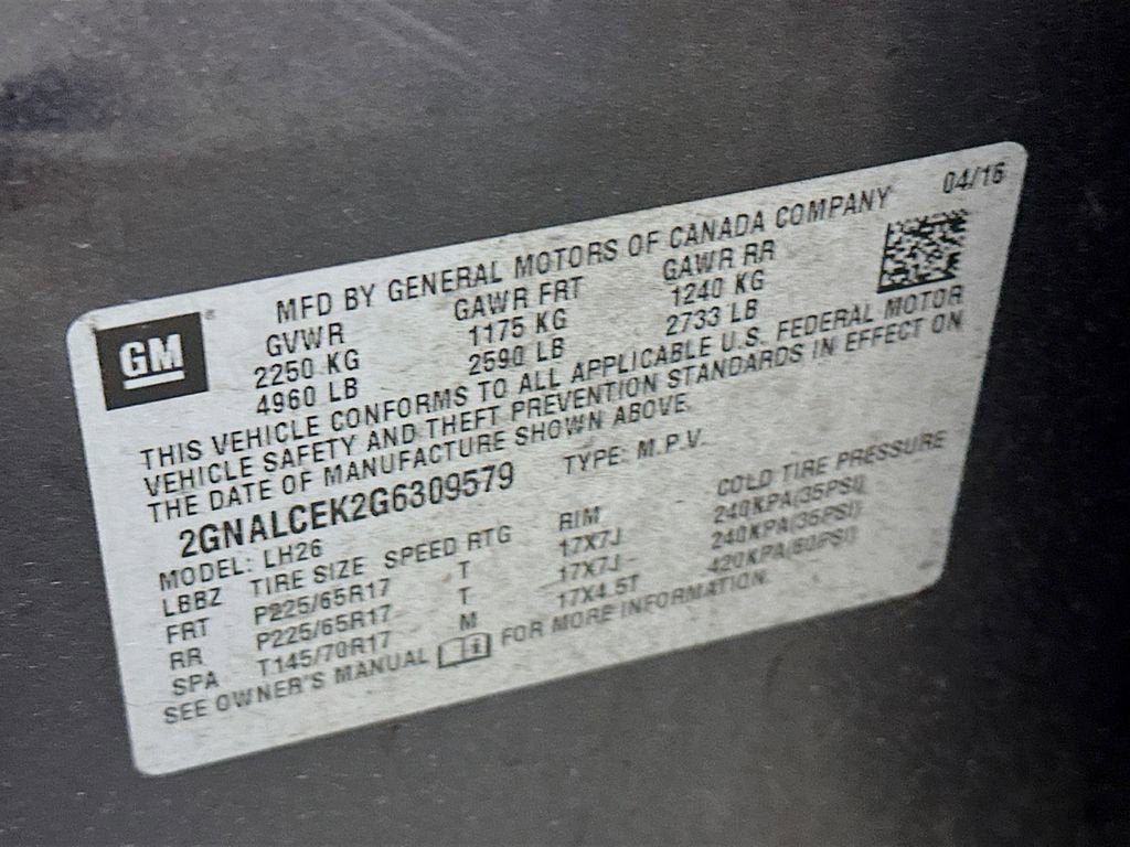 2016 Chevrolet Equinox LT